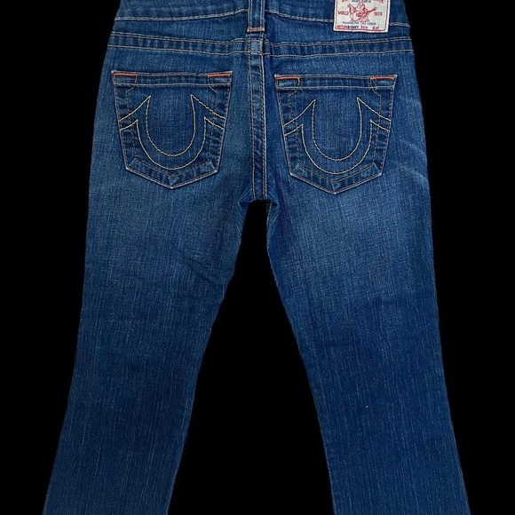 True Religion Vintage 100% Authentic Women's Classic Blue Straight Leg Jeans - Picture 3 of 5